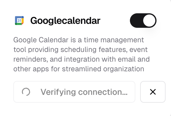 Connection status indicator